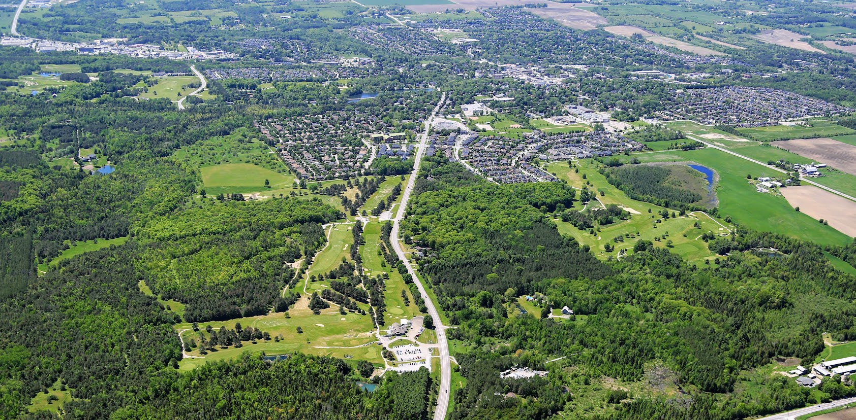 Aerial view of Foxbridge – best golf clubs in Toronto area
