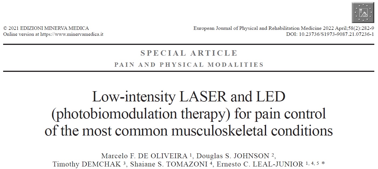 Musculoskeletal pain and photodynamic treatment context